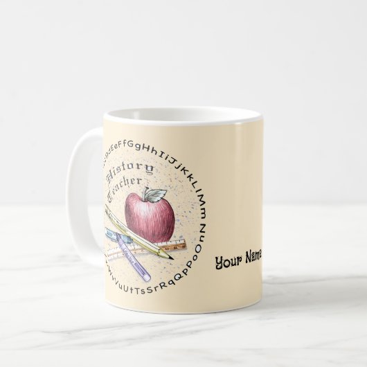 Mug Professeur d'histoire (Devant gauche)