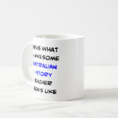 Mug professeur d'histoire australienne, génial (Devant gauche)