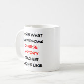 Mug professeur d'histoire chinoise, génial (Devant gauche)