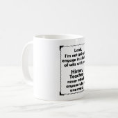 Mug Professeur d'histoire de joute d'esprit (Devant gauche)
