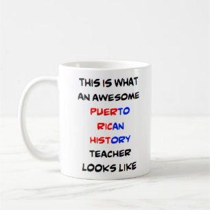 Mug professeur d'histoire de puerto rican, impressionn