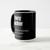 Mug Professeur d'histoire Définition de professeur drô (Devant gauche)