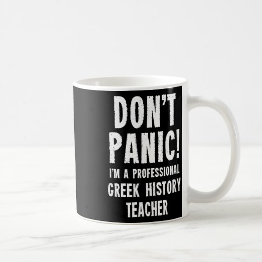 Mug Professeur d'histoire grecque (Droite)
