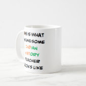 Mug professeur d'histoire indienne, génial (Devant gauche)