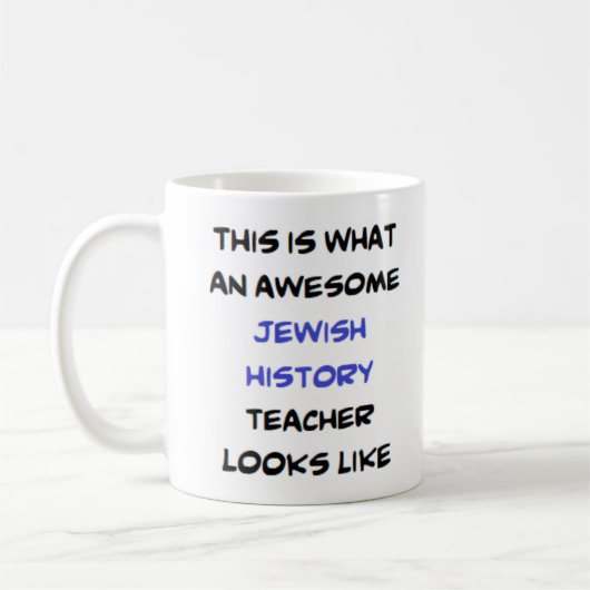 Mug professeur d'histoire juive, génial (Gauche)