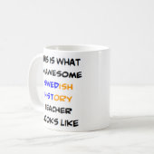 Mug professeur d'histoire suédoise, génial (Devant gauche)
