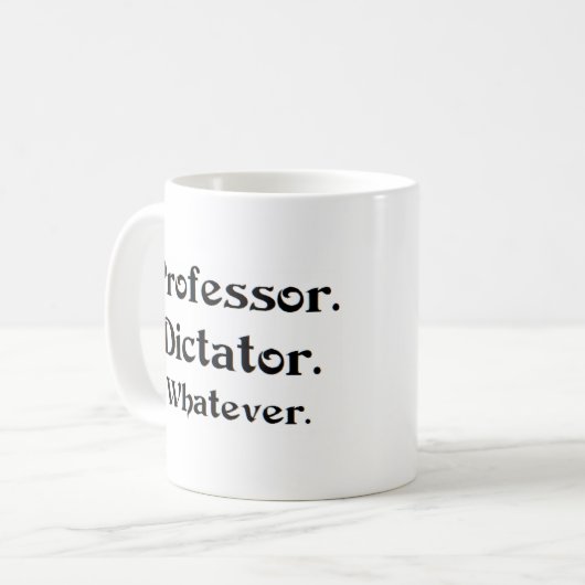 Mug professeur dictateur (Devant gauche)