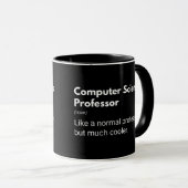 Mug Professeur d'informatique Professeur drôle (Devant droit)
