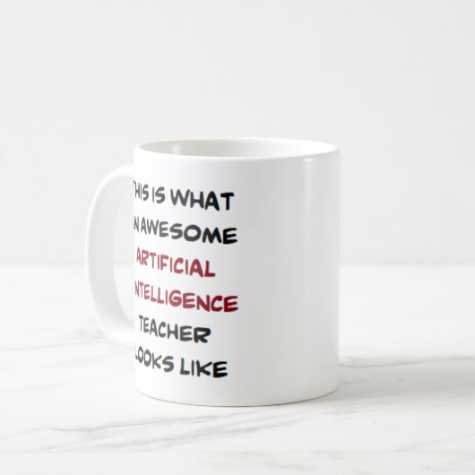 Mug professeur d'intelligence artificielle, génial (Devant gauche)