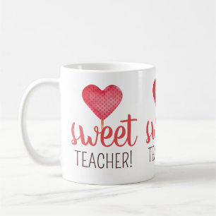 Mug Professeur doux avec bonbon rose mignon cadeau Val