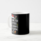 Mug Professeur drôle 67 Noël Six Sept Élèves Disant (Devant gauche)