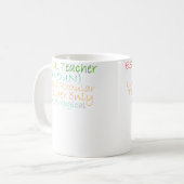 Mug Professeur Esol Nom Comme Un Professeur Régulier S (Devant gauche)