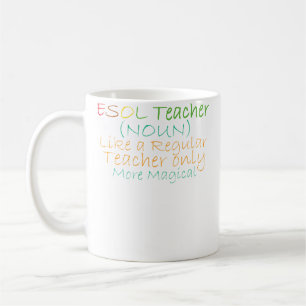 Mug Professeur Esol Nom Comme Un Professeur Régulier S