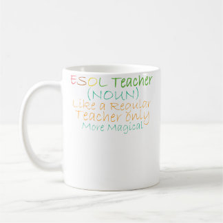 Mug Professeur Esol Nom Comme Un Professeur Régulier S