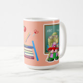 Mug Professeur Gnome avec Petit Camion Rouge (Devant droit)