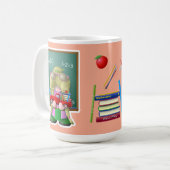 Mug Professeur Gnome avec Petit Camion Rouge (Devant gauche)