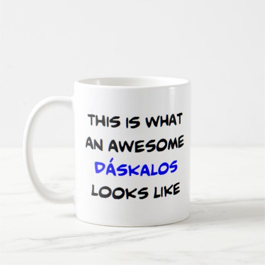 Mug professeur grec daskalos, génial (Gauche)