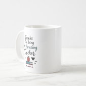 Mug Professeur Incroyable Merci Personnalisé (Devant gauche)