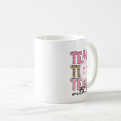 Mug Professeur léopard Appréciation Enseigner avec amo (Devant droit)