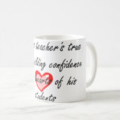 Mug Professeur masculin de danse - confiance de (Devant droit)