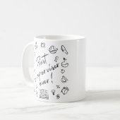 Mug Professeur : Meilleur Superviseur Jamais Chalkboar (Devant gauche)
