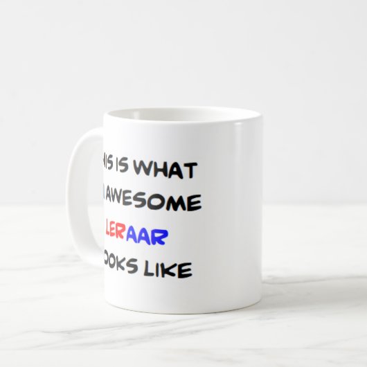 Mug professeur néerlandais, super (Devant gauche)