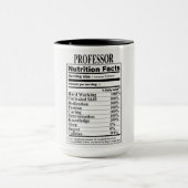 Mug Professeur Nutrition Facts (Centre)