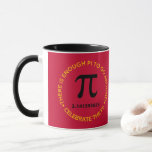 Mug Professeur Of Mathematics, célèbrent pi<br><div class="desc">Sur cette tasse est le symbole grec pour pi et les nombres de pi sont 3, 141592653 avec une lecture circulaire de frontière, "là est assez de pi à circuler, célèbrent pi !". Pi est un rapport merveilleux et il l'a est de posséder le jour spécial pour célébrer le 14...</div>