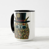 Mug Professeur Owl Le Dapper Avian Scientifique (Devant gauche)