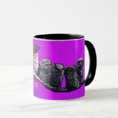 Mug PROFESSEUR OWL, PETIT OWLS GRADUTY PARTY Purple (Devant droit)