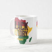 Mug Professeur Période Histoire Noire Vintage Panafric (Devant gauche)