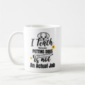 Mug Professeur Personnalisé Amoureux des chiens I Ense (Gauche)
