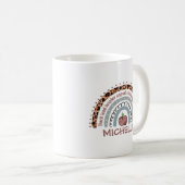 Mug Professeur personnalisé Cute Rainbow | Nom personn (Devant droit)