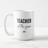 Mug Professeur Personnalisé Écriture Simple Moderne No (Gauche)