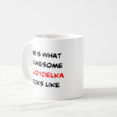 Mug professeur polonais nauczycielka, génial (Devant gauche)