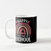 Mug Professeur Premier Jour D'école Léopard Arc-En-Cie (Gauche)