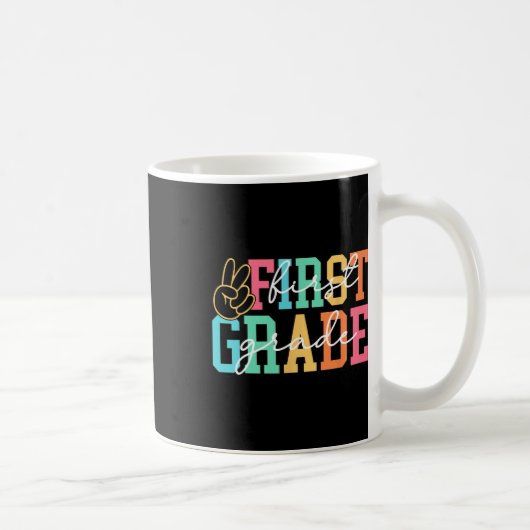 Mug Professeur Préparatoire de Première Année Rétro Re (Droite)