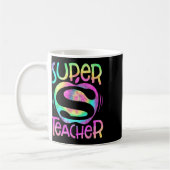 Mug Professeur Retour À L'École Pomme Tie Dye Funny Pr (Gauche)