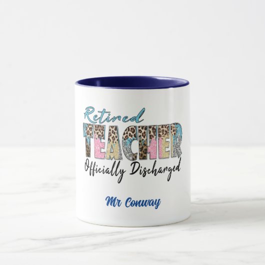 Mug Professeur Retraité Officiellement Déchargé. Modif (Centre)