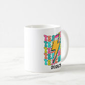 Mug Professeur Rétro Crayon Éclair Retour à l'École (Devant droit)