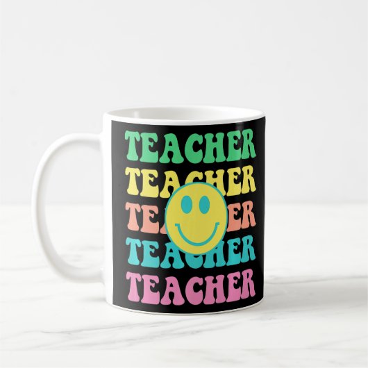 Mug Professeur rétro Inspirationnel Coloré Élémentaire (Gauche)