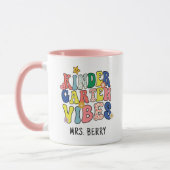 Mug Professeur Retro Vibes de jardin d'enfants (Gauche)