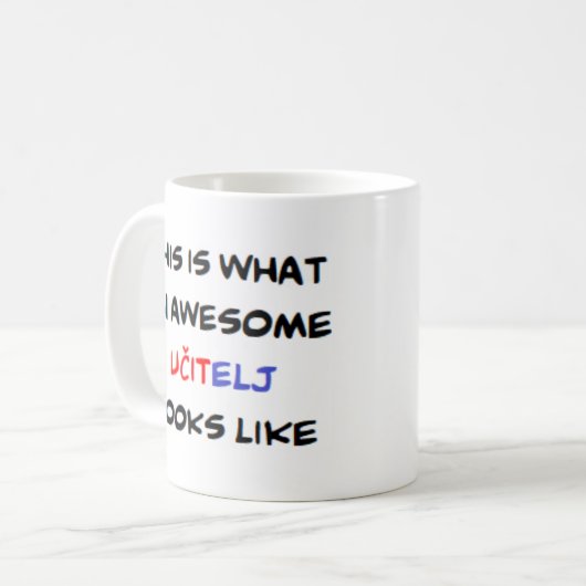 Mug professeur serbe ucitelj, génial (Devant gauche)