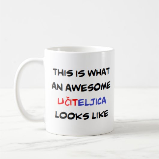 Mug professeur serbe uciteljica, génial (Gauche)