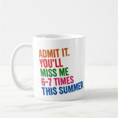 Mug Professeur Six Sept 67 Dernier Jour d'École (Gauche)