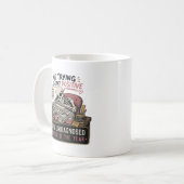Mug Professeur squelette drôle de l'année cadeau perso (Devant gauche)