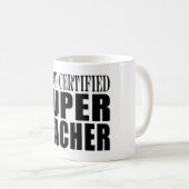 Mug Professeur superbe certifié par conseil (Devant droit)