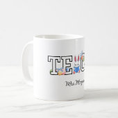 Mug Professeur&Unique Lapin de Pâques et Livre (Devant gauche)