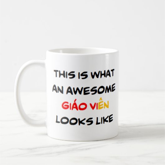 Mug professeur vietnamien giao vien, génial (Gauche)