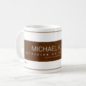 Mug Profession moderne Nom commercial Brown (Devant gauche)